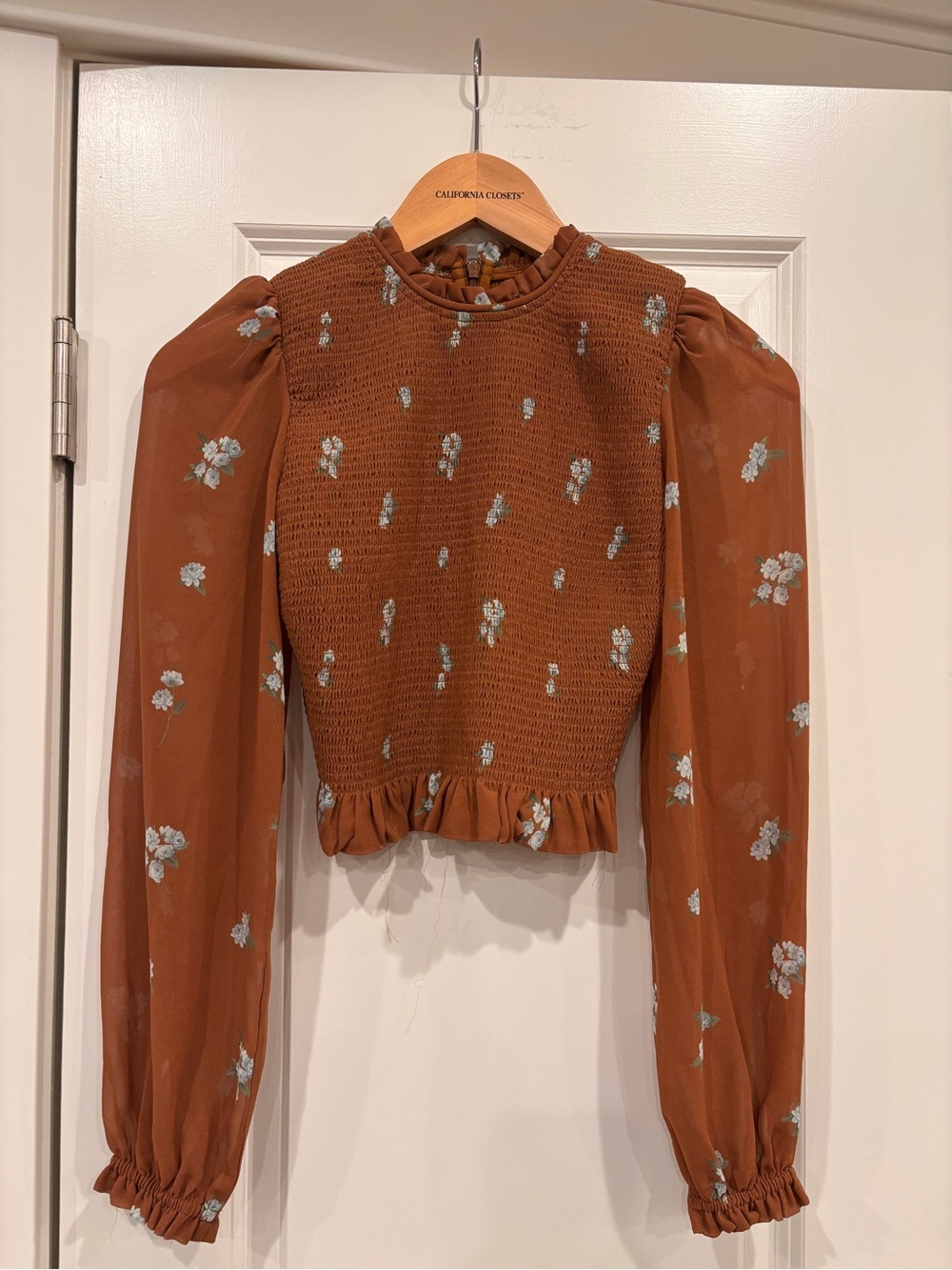 Wilfred Caramel Floral Tempest Blouse
